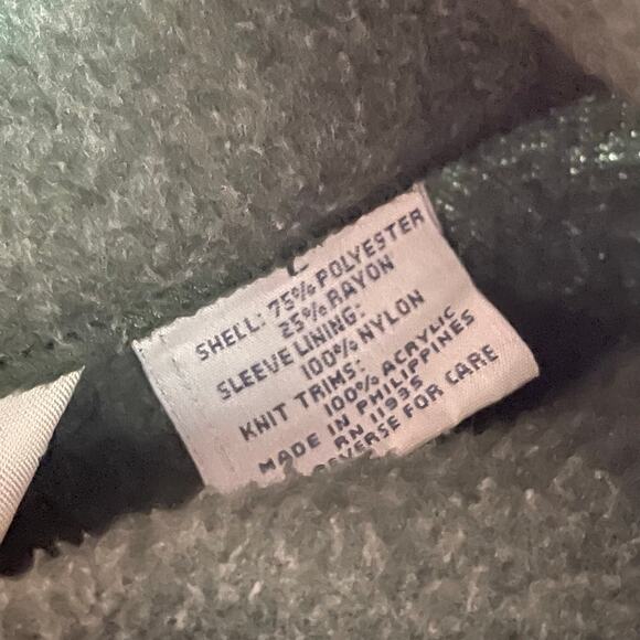 90’s Cabin Creek Red And Green Full Zip Cozy And Warm Fleece Jacket - Picture 4 of 5